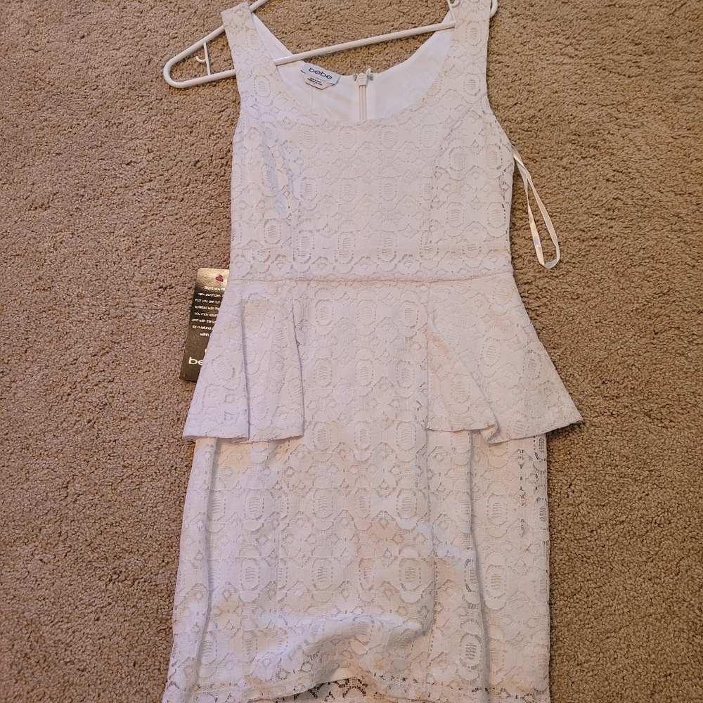 Lace Bene Peplum Dress